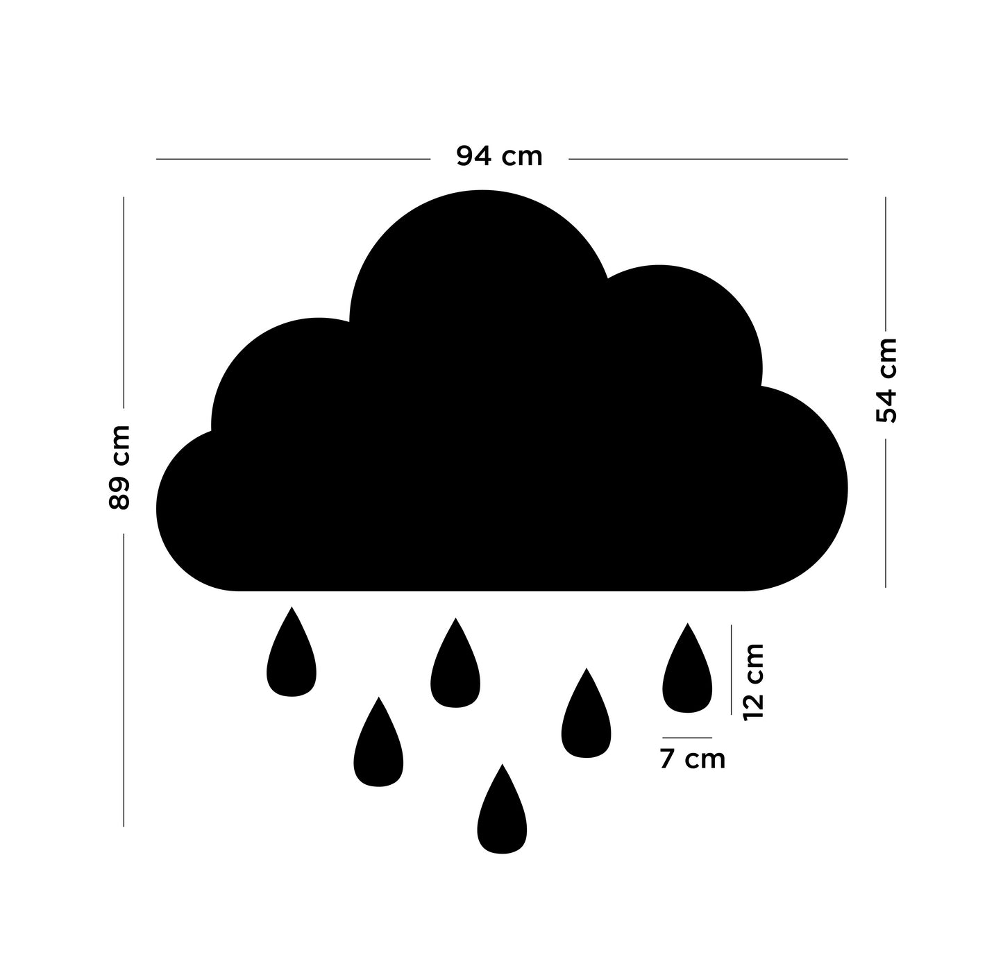 Tableau magnetique nuage