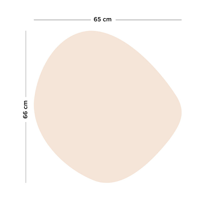 Tableau magnétique ovoïde coloré